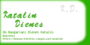 katalin dienes business card